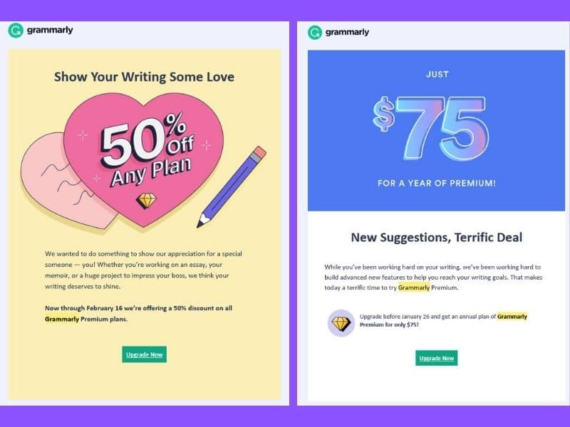 Grammarly Premium 50% discount